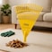 Fitto Yellow Plastic Rake for Leaves and Debris Collection