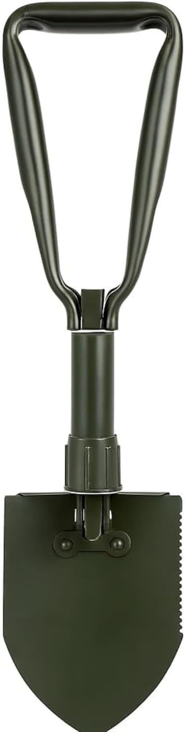 Fitto Green Metal Shovel with Serrated Edge for Gardening and Small Digging Tasks