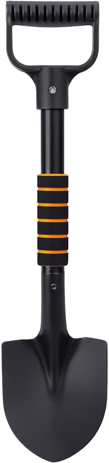 Fitto Hand Shovel with Black Metal Blade and Textured Grip Handle