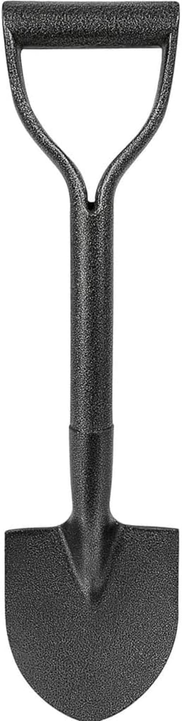 Fitto Metal Shovel with Flat Pointed Blade and Long Handle for Digging and Moving Soil