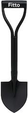 Fitto Black Metal Blade Shovel with Sturdy Handle and D-Grip