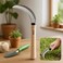 Fitto Hand-Held Gardening Tool with Curved Blade and Wooden Handle