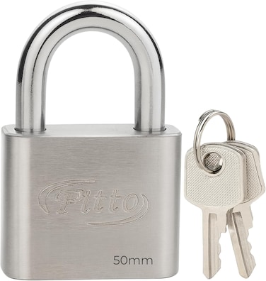 Fitto 50mm Padlock with Key - Durable and Secure Locking Solution