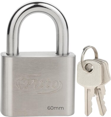 Fitto 60mm GDO Brand Padlock with Keys for Secure Locking