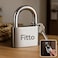 Fitto Eternal Circle Heavy-Duty Padlock with Key - Durable Metal Body