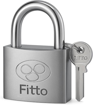 Fitto Eternal Circle Heavy-Duty Padlock with Key - Durable Metal Body