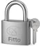 Fitto Eternal Circle Heavy-Duty Padlock with Key - Durable Metal Body