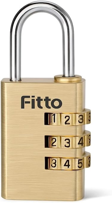 Fitto Brass Combination Lock with Dial - Secure Your Belongings