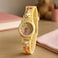 Fitto Analog Cartoon 3D Castle Princess Wrist Watch, Yellow