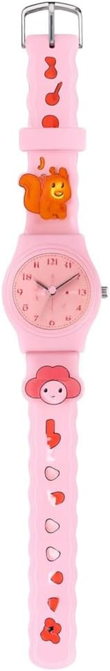 Fitto Analog Cartoon 3D Castle Princess Wrist Watch, Pink