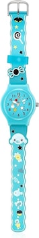 Fitto Light Blue Analog Cartoon 3D Castle Princess Wrist Watch