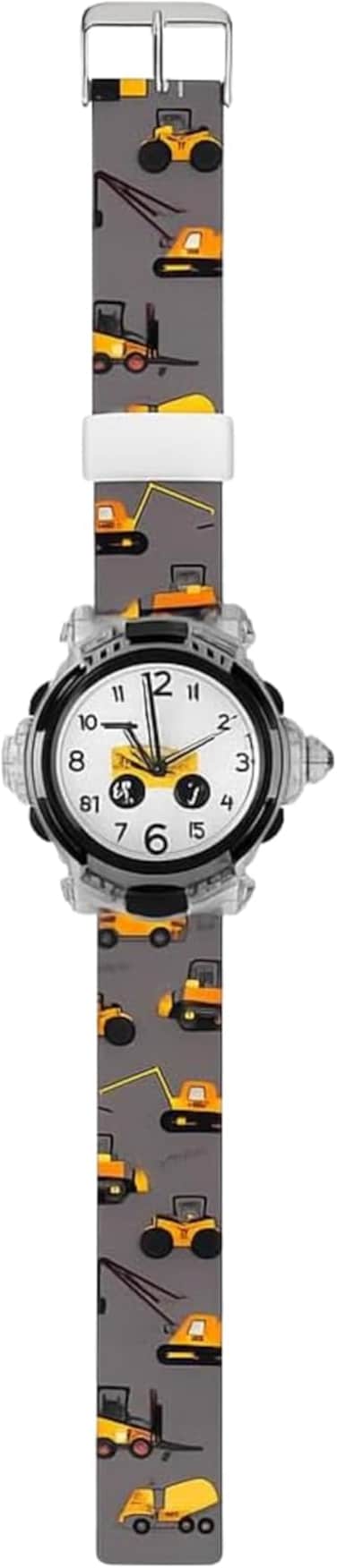 Fitto 3D Cute Cartoon Toy Silicone Band Wristwatch, Black