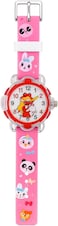 Fitto 3D Cute Cartoon Toy Silicone Band Wristwatch, Red