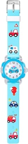 Fitto 3D Cute Cartoon Toy Silicone Band Wristwatch - Light Blue