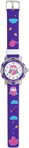 Fitto 3D Cute Cartoon Toy Silicone Band Wristwatch, Purple