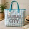 Fitto Durable Eco-Friendly Dubai Blue Tote Bag with Handles