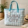 Fitto Durable Eco-Friendly Dubai Blue Tote Bag with Handles