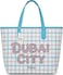 Fitto Durable Eco-Friendly Dubai Blue Tote Bag with Handles
