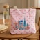 Fitto Dubai Camel Canvas Printed Tote Bag – Durable, Eco-Friendly, Pink