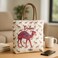 Fitto Dubai Camel Canvas Printed Tote Bag – Durable, Eco-Friendly, White