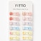 Fitto Mini Plastic Hair Pins, Pack of 20, Assorted Colors for Everyday Use