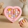 Fitto Multi-Color Heart-Shaped Plastic Finger Rings in Beautiful Packing