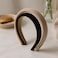 Fitto Padded Headbands with Soft Fabric - Pack of 2 Assorted Colors for Women's Hair