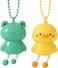 Fitto Plastic Key Chain Animal Series - Frog and Baby Chick, Pack of 2