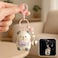 Fitto Bear 3D Doll Car Keychain - Grey