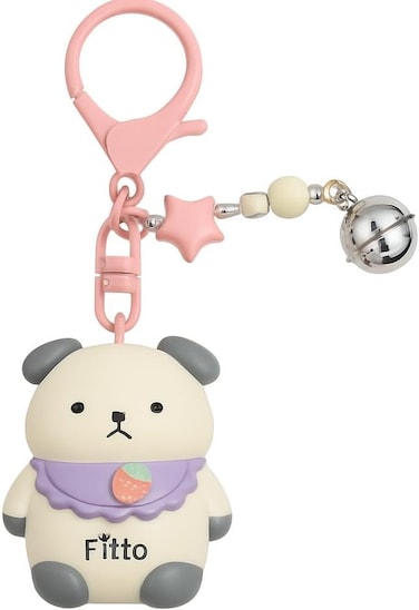 Fitto Bear 3D Doll Car Keychain - Grey