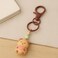 Fitto Cat 3D Doll Car Keychain - Brown