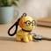 Fitto Silicone Keychain - Funny Dog with Glasses, Yellow