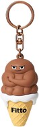 Fitto Creative Ice Cream Keychain - PVC & Rubber, Brown