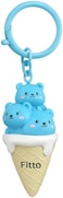 Fitto Creative Ice Cream Keychain - PVC &amp; Rubber, Blue