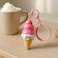 Fitto Creative Ice Cream Keychain - PVC & Rubber, Pink