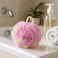 Fitto Bath Sponge Round Loofah - Body Wash Puff & Scrubber in Assorted Colors