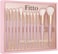 Fitto 11pcs Cosmetic Brushes Set - Assorted Color Makeup Brush Collection