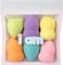 Fitto 6pcs Round Makeup Sponge Powder Puffs, Assorted Colors for Flawless Application