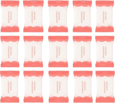 Fitto Magic Towel Squeeze Tablets - Pack of 15 Compact Towels