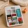 Fitto Portable Travel Sewing Kit Box with Color Needle Threads for Hand Stitching