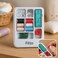 Fitto Portable Travel Sewing Kit Box with Color Needle Threads for Hand Stitching