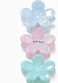 Fitto Stunning Lily Flower Hair Clip - 3 Set Large Hair Claw for Women, Assorted Colors