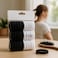 Fitto 60pcs Thick Seamless Cotton Hair Ties for Women, Black and White Ponytail Holders
