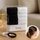 Fitto 60pcs Thick Seamless Cotton Hair Ties for Women, Black and White Ponytail Holders