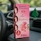 Fitto Car Air Freshener Rose Scent Pack of 3 Long Lasting Hanging Perfume for Car Interior