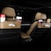 Fitto Car Headrest Organizer Dual Cup Holders Tissue Box Storage Backseat Accessory for Car Interior
