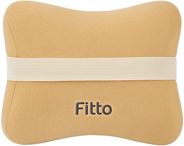 Fitto Car Neck Pillows, Soft Slow-Rebound Memory Foam Headrest, Biege
