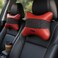 Fitto Car Headrest Neck Cushion Pillow with pattern, pack of 2, Red