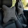 Fitto Car Headrest Neck Cushion Pillow with pattern, pack of 2, Grey