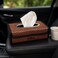 Fitto Elegant Openable Tissue Box for Car, Brown
